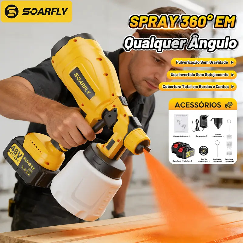 Kit de Pintura Elétrica Soarfly 48V com 2 baterias